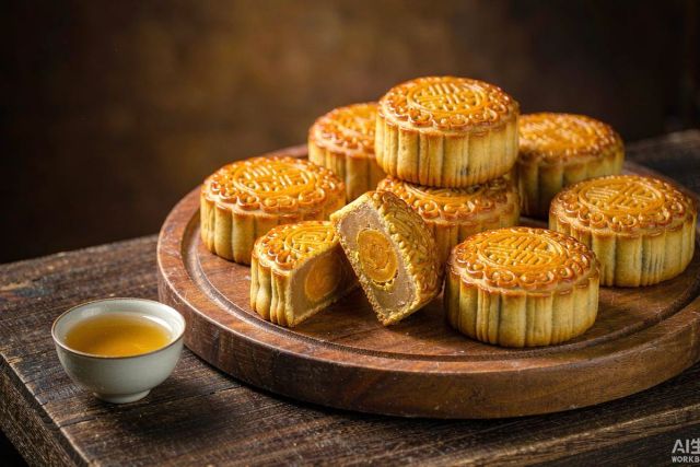 Resep Kue Bulan Bakar Isi Kacang Hijau